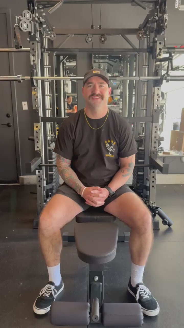 Zero Fitness owner sharing his experience beside his machine